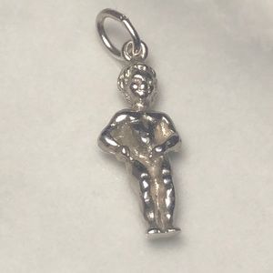 Baby solid sterling silver vintage charm‎ pendant